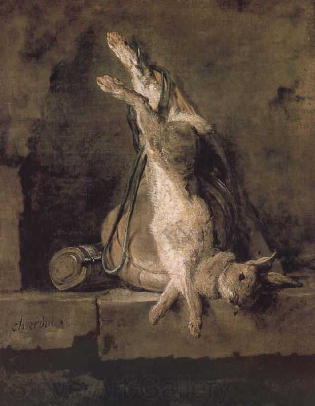 Jean Baptiste Simeon Chardin Hare hunting bags and powder extinguishers Germany oil painting art